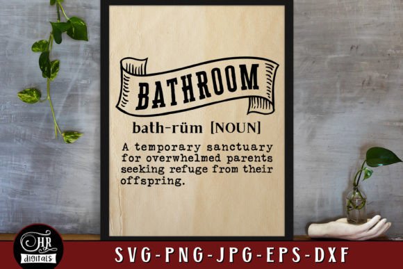 Bathroom, a Temporary Sanctuary Graphics for Crafts