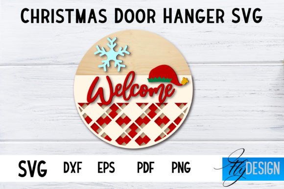 Christmas Door Hanger SVG Circle SVG Graphics and Crafts Review