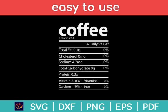 Coffee Nutrition Facts 2022 Funny Thanks Graphics & Crafts Review