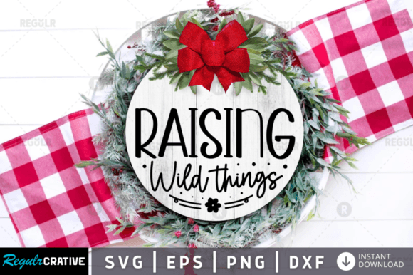 FREE Raising Wild Svg Design for Graphics and Crafts