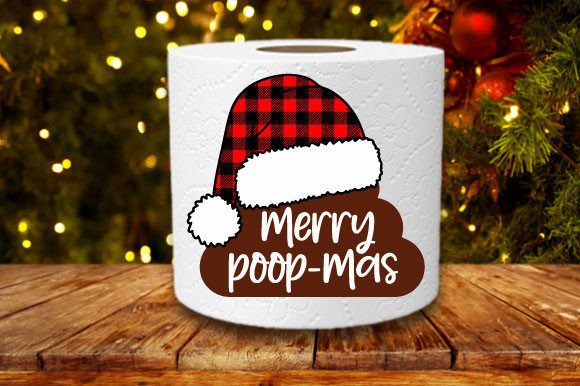 Funny Christmas Toilet Paper Svg for Graphics and Crafts