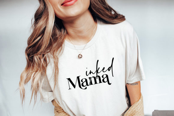 Inked Mama Svg Shirt Design Funny Mom for Graphics and Crafts