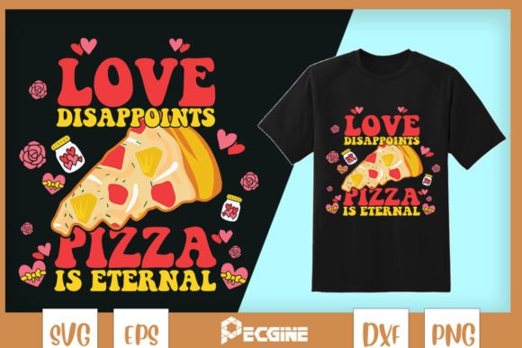 Pizza is Eternal Funny Valentine Embroidery Review