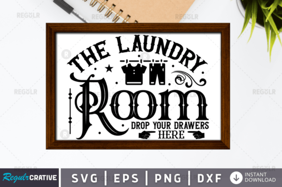 The Laundry SVG Design for Graphics and Crafts Projects